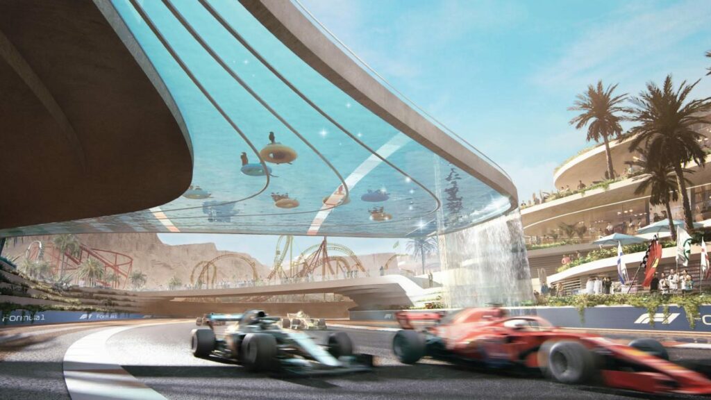 Vidéo : Qiddiya, un projet gigantesque avec un circuit de F1 en plein milieu