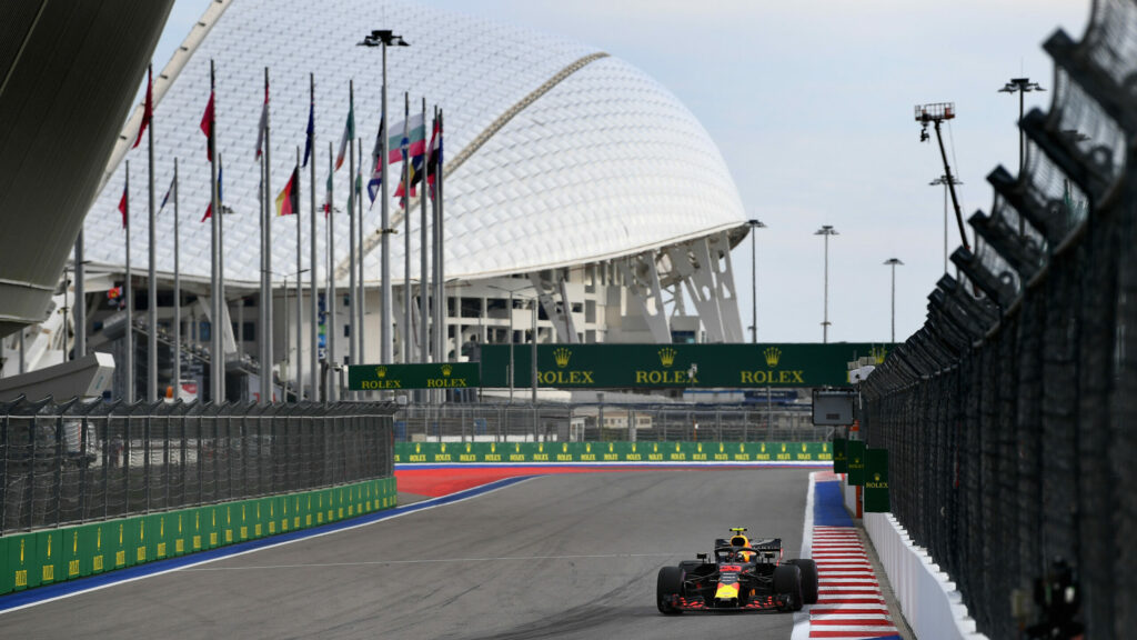 Une des deux zones de DRS rallongée au Grand Prix de Russie