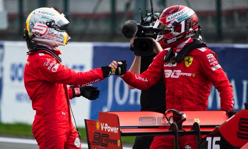 Quand Sebastian Vettel adoubait Charles Leclerc chez Ferrari
