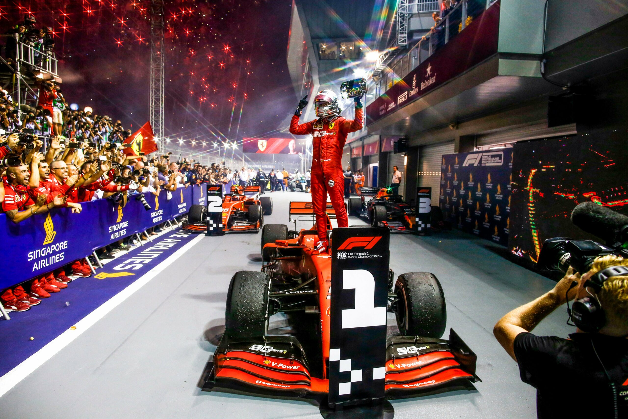 sebastian Vettel Ferrari GP de Singapour