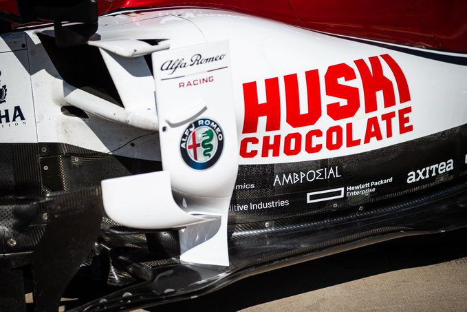 huski chocolate alfa romeo f1