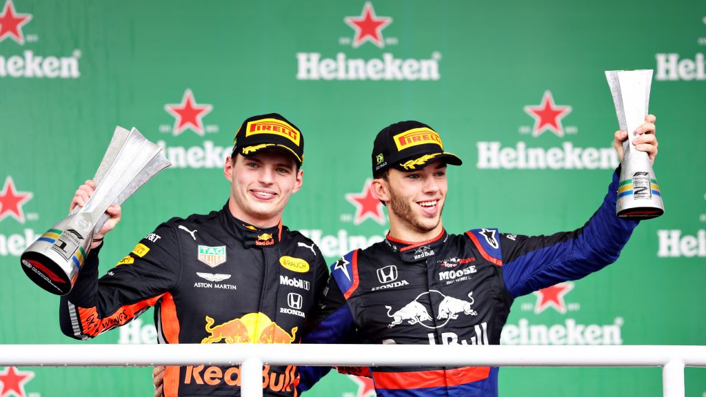 Pierre Gasly et Max Verstappen