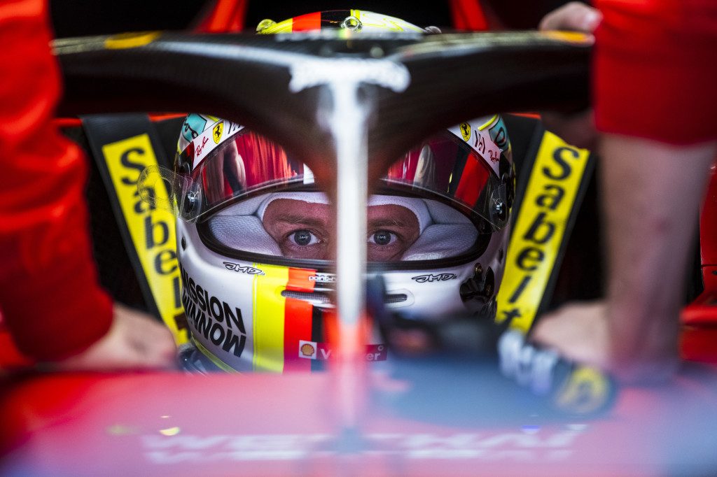 sebastian vettel ferrari halo