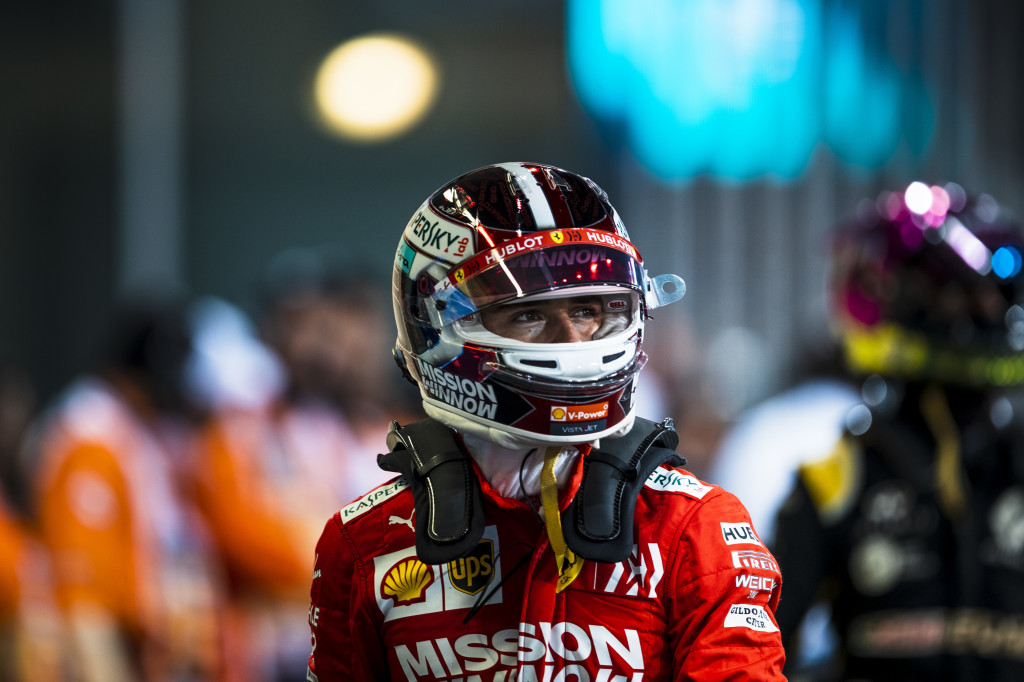 Le pilote Ferrari Charles Leclerc au Grand Prix d'Abou Dhabi