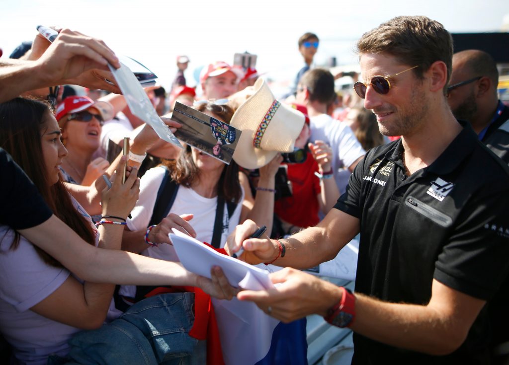 romain grosjean tribune gp de france