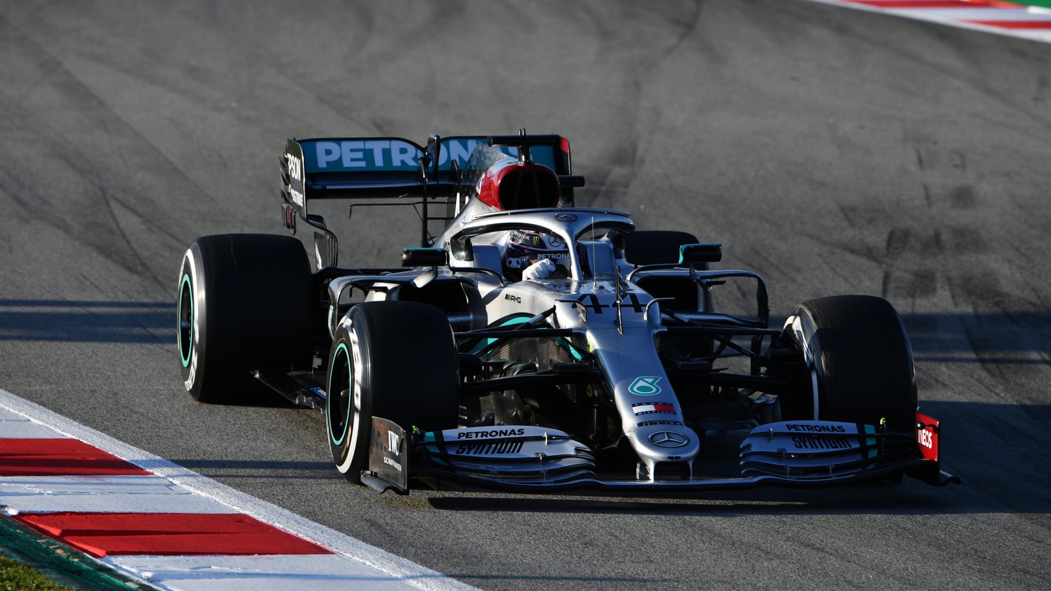 Lewis Hamilton Mercedes Barcelone