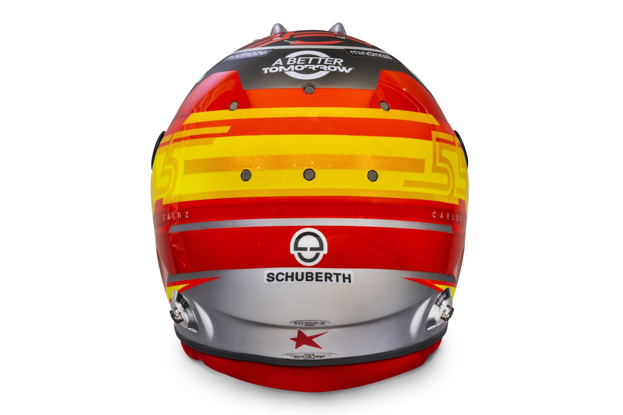 Racing Helmets Garage: Arai GP-7 A.Albon Abu Dhabi 2020 by Mad56 & MDM