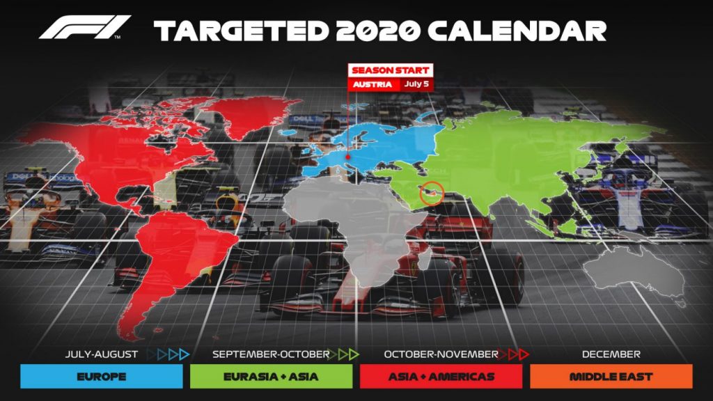 calendrier F1 2020 idéal