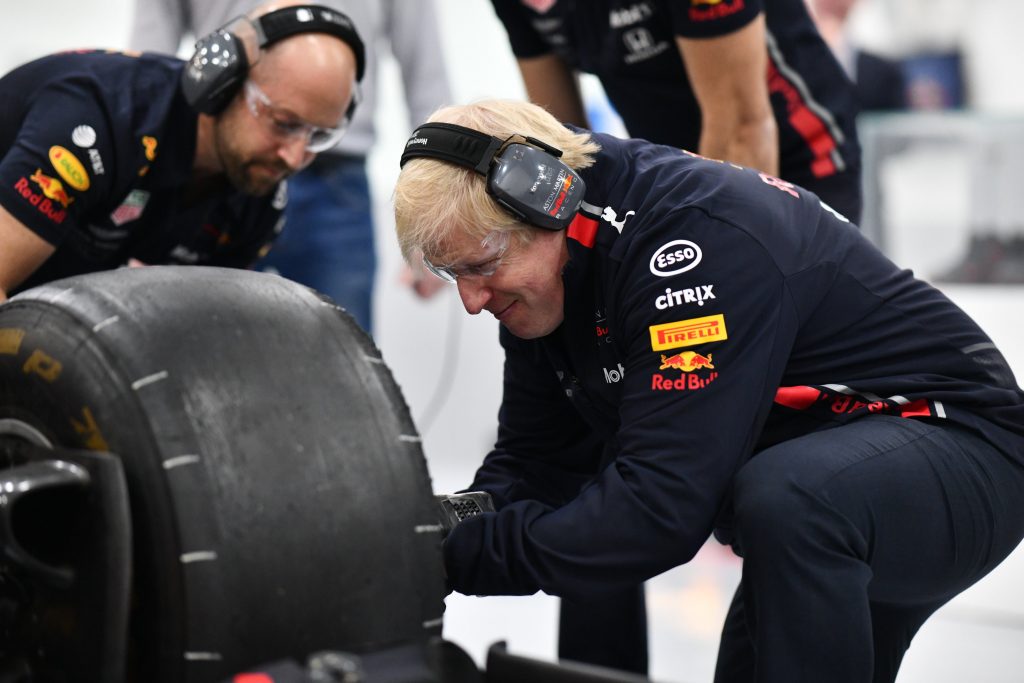 Boris Johnson Red Bull F1