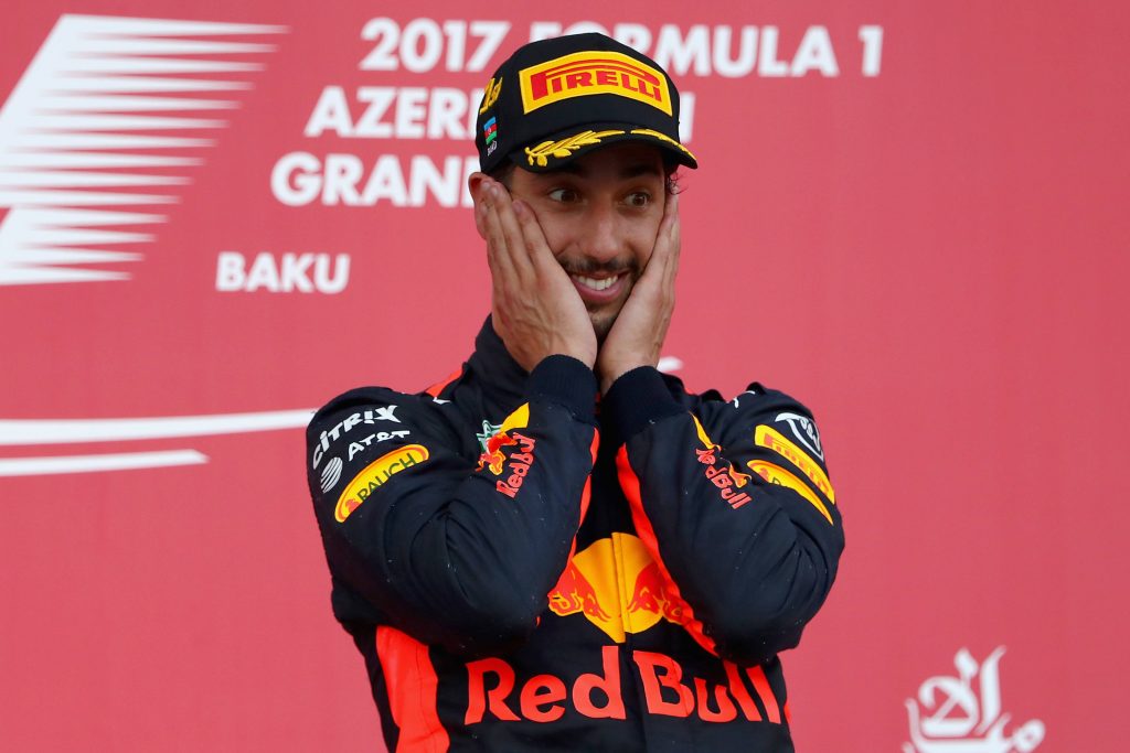 daniel ricciardo red bull bakou 2017