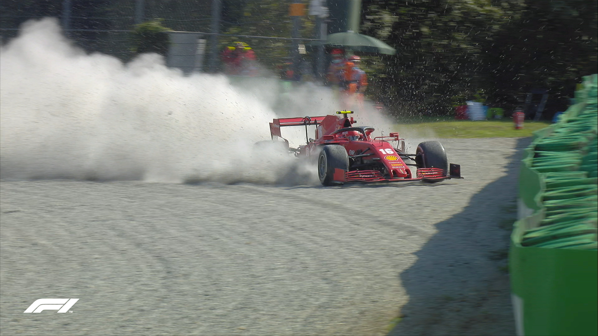 F1 - Les deux Ferrari abandonnent à Monza, la course interrompue