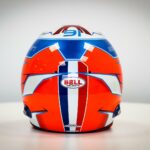 F1 - Esteban Ocon présente son casque "bleu, blanc, rouge"