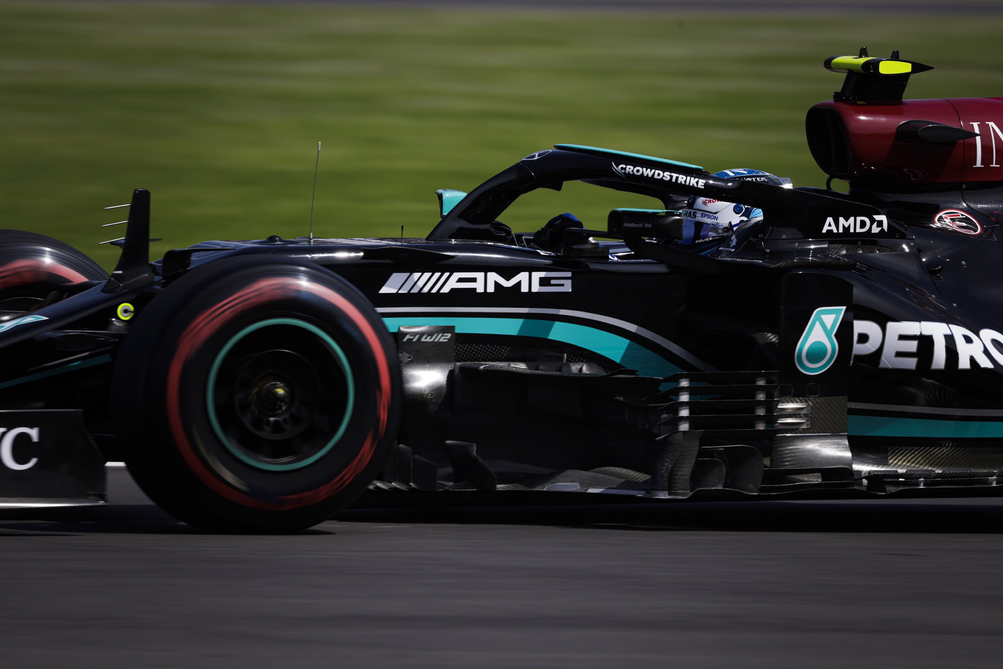 Valtteri Bottas en la pole en el Gran Premio de México