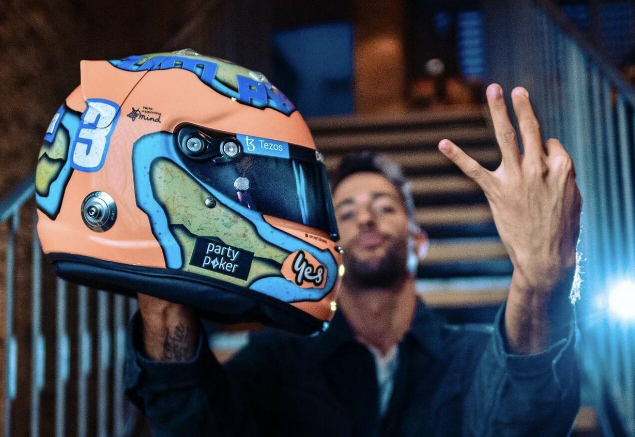 F1 - Ricciardo dévoile son casque pour la saison 2022