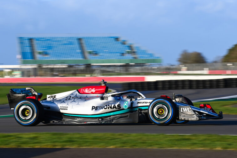 F1 - La Mercedes W13 en piste à Silverstone (+photos)