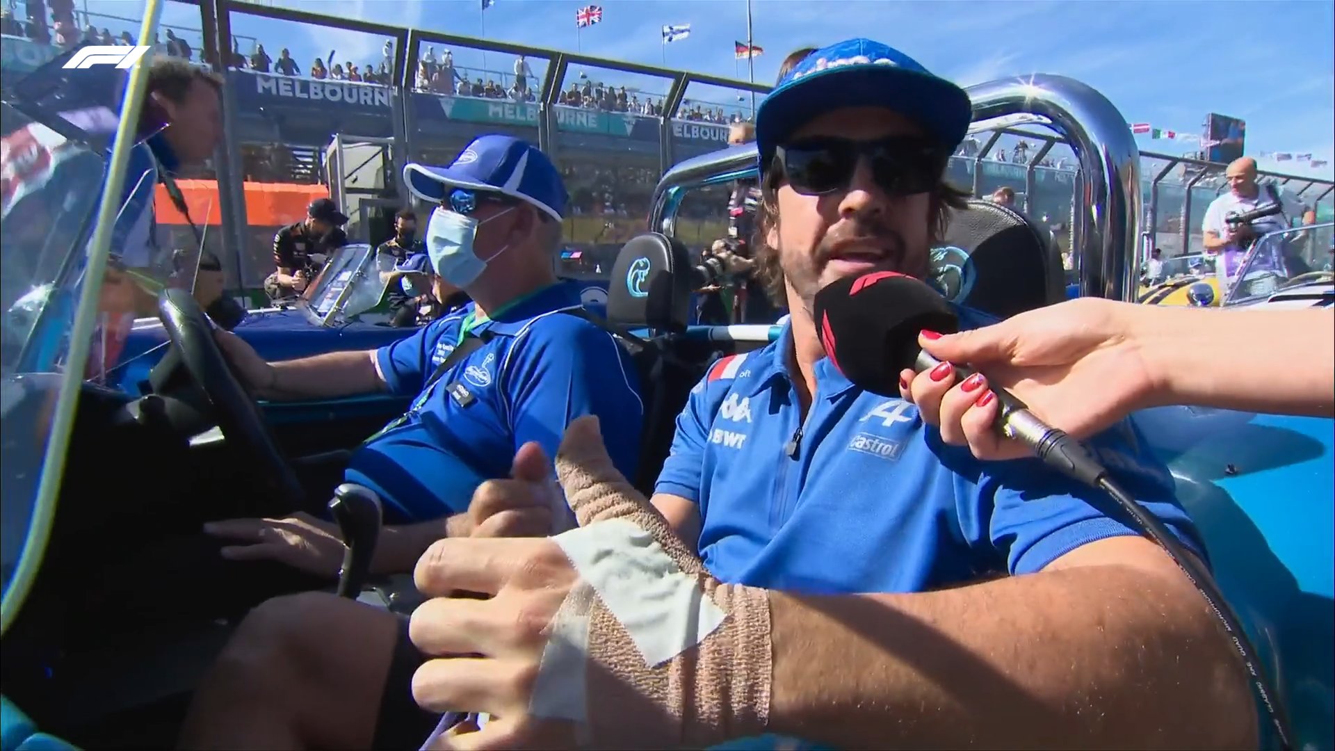 F1 - Alonso blessé à la main après son crash en qualifications