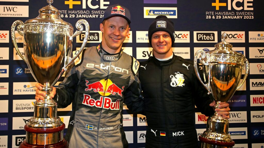 Ekstrom ému de terminer devant Schumacher à la ROC