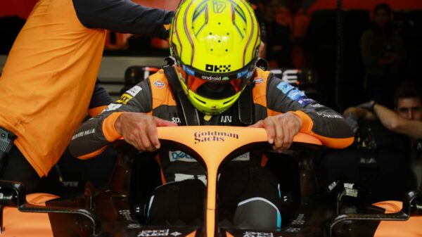 Le Britannique Lando Norris dans sa McLaren