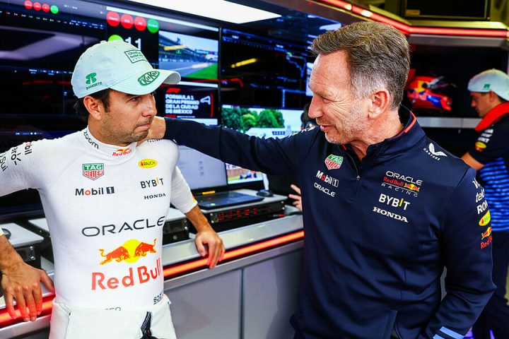 Christian Horner et Sergio Pérez