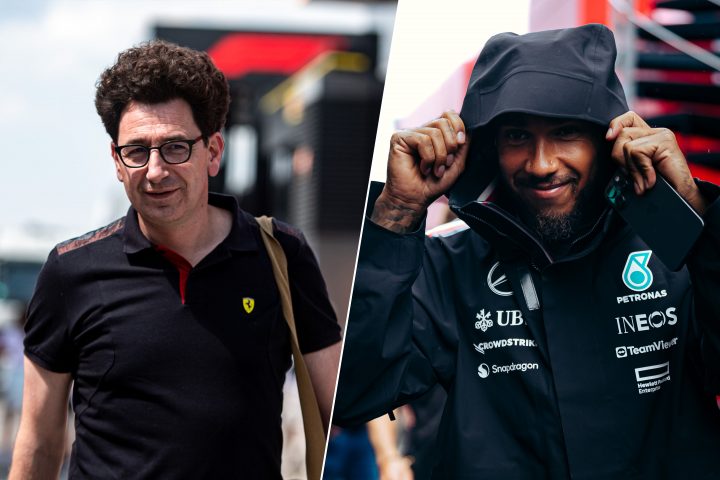 Mattia Binotto et Lewis Hamilton - ©️ Ferrari / Mercedes