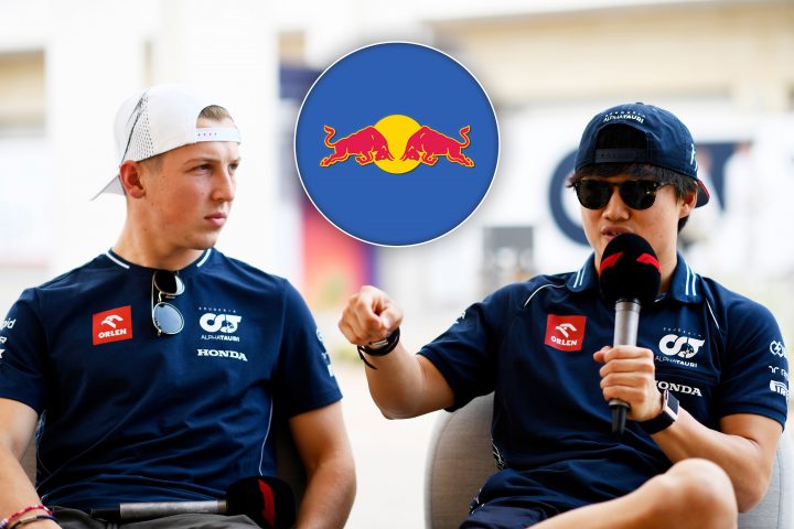 Liam Lawson (AlphaTauri) et Yuki Tsunoda (AlphaTauri) - ©️ Red Bull Content Pool