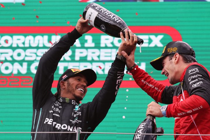 Lewis Hamilton (Mercedes) et Charles Leclerc (Ferrari) - ©️ Mercedes