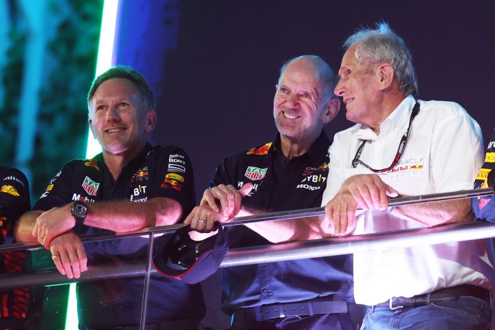 Christian Horner (Red Bull), Adrian Newey (Red Bull) et Helmut Marko (Red Bull) - ©️ Red Bull Content Pool