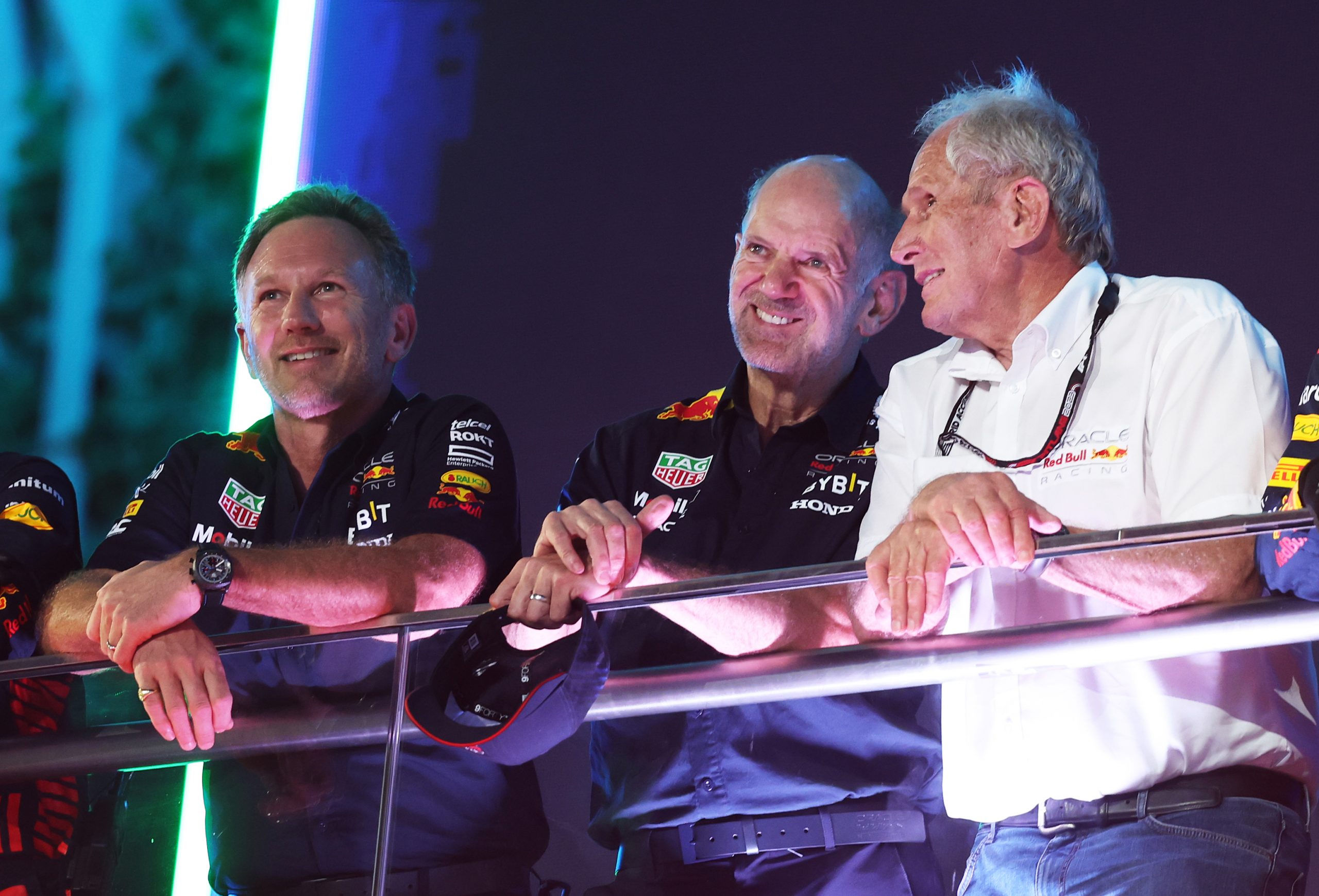 Christian Horner (Red Bull), Adrian Newey (Red Bull) et Helmut Marko (Red Bull) - ©️ Red Bull Content Pool