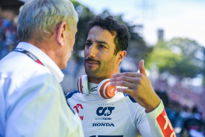 Helmut Marko (Red Bull) et Daniel Ricciardo (AlphaTauri) - ©️ Red Bull Content Pool