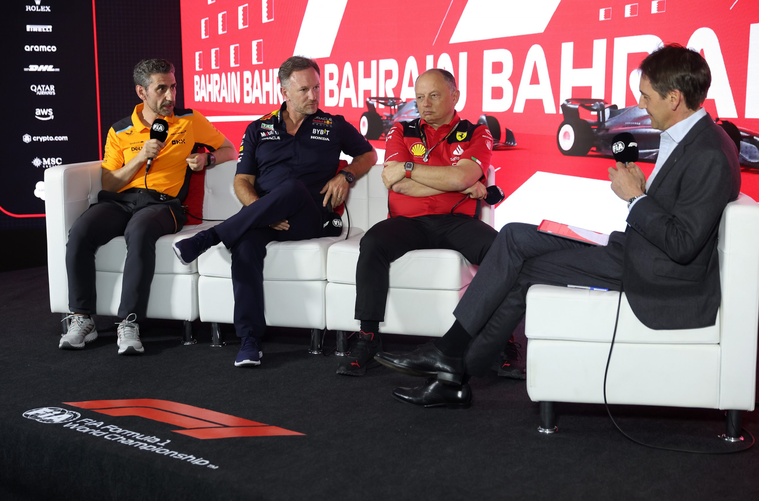 Andrea Stella (McLaren), Christian Horner (Red Bull) et Frédéric Vasseur (Ferrari) - ©️ Red Bull Content Pool