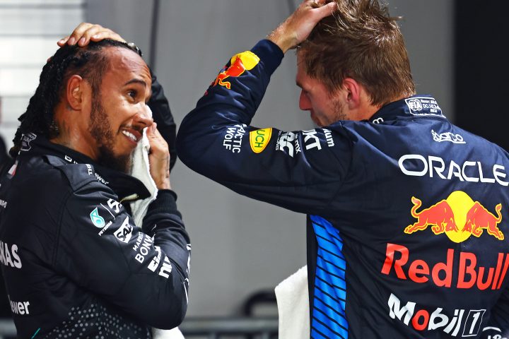 Lewis Hamilton (Mercedes) et Max Verstappen (Red Bull) - ©️ Red Bull Content Pool