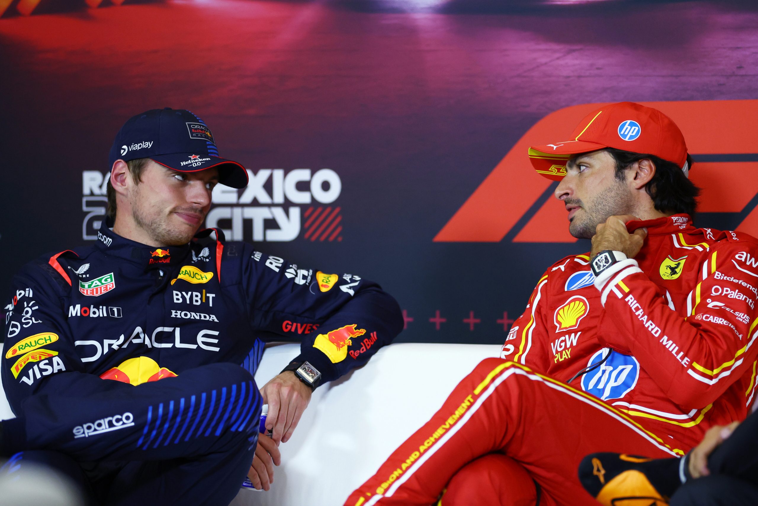 Carlos Sainz et Max Verstappen - Grand Prix du Mexique - Red Bull Content Pool