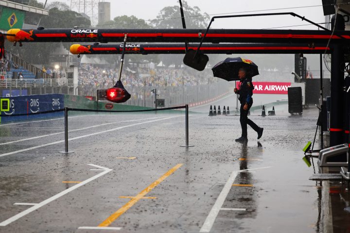 La pluie à São Paulo avant les Qualifications du Grand Prix du Brésil 2024 - ©️ Red Bull Content Pool