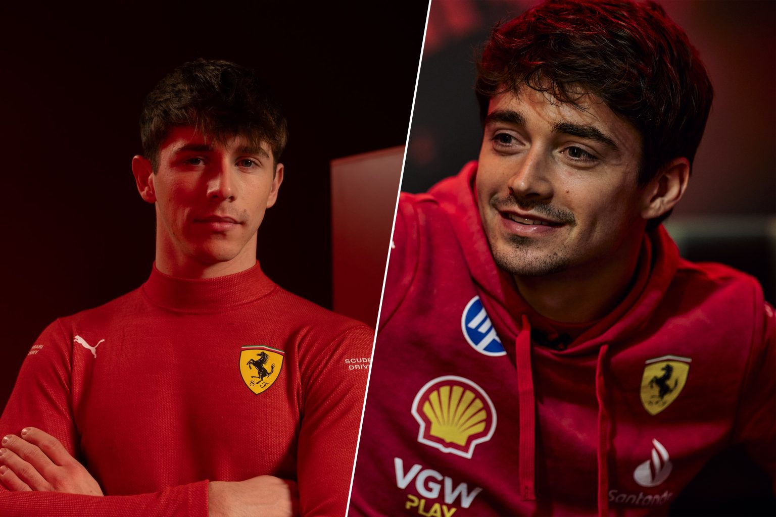 Les frères Leclerc seront coéquipiers chez Ferrari lors des EL1 à Abou ...