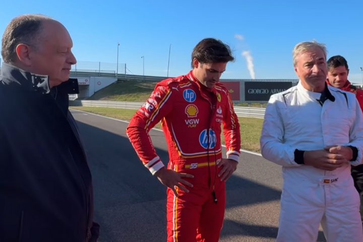 Carlos Sainz et son père à Fiorano - Instagram