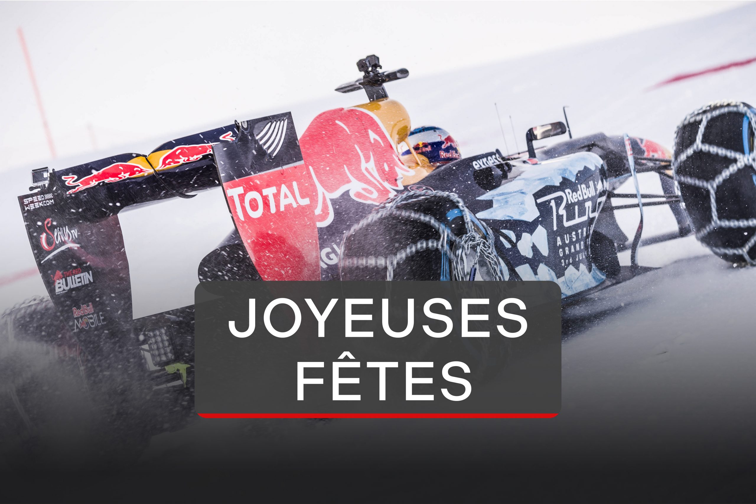 Joyeuses fêtes - ©️ Red Bull Content Pool (photo) / F1Only (montage)