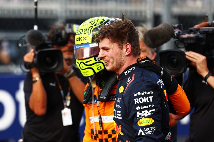 Lando Norris (McLaren) et Max Verstappen (Red Bull) lors du Grand Prix de Miami 2024 - ©️ Red Bull Content Pool