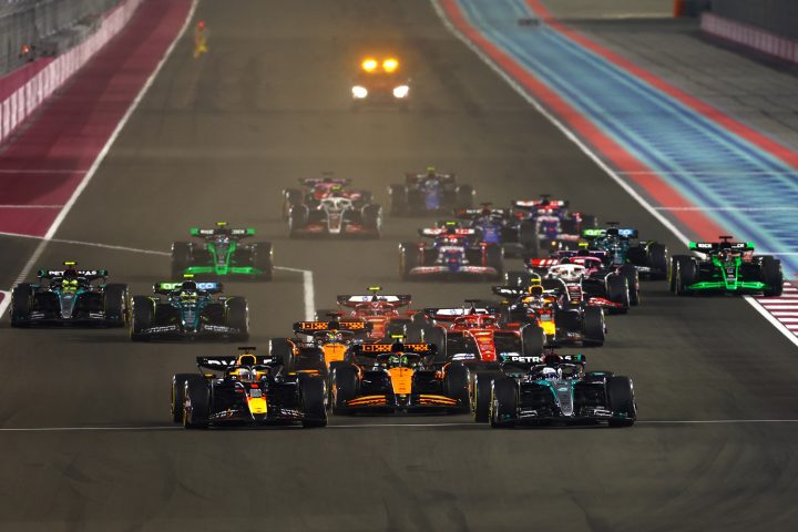 Max Verstappen et George Russell - Grand Prix du Qatar - Red Bull Content Pool