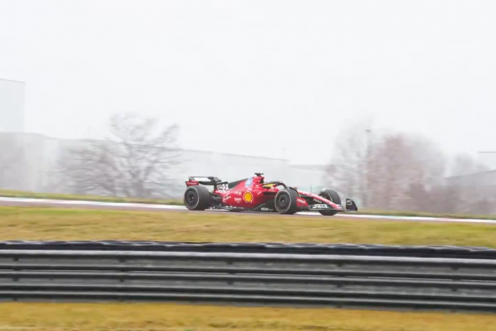 Lewis Hamilton à Fiorano - Ferrari