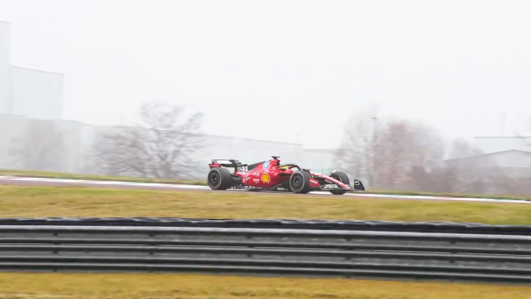 Lewis Hamilton à Fiorano - Ferrari