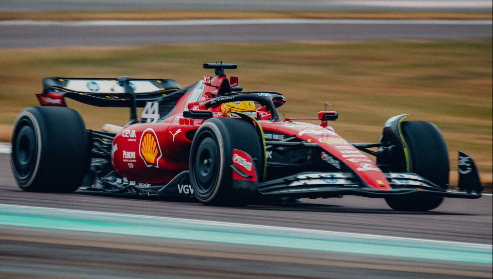 Lewis Hamilton à Fiorano - Ferrari