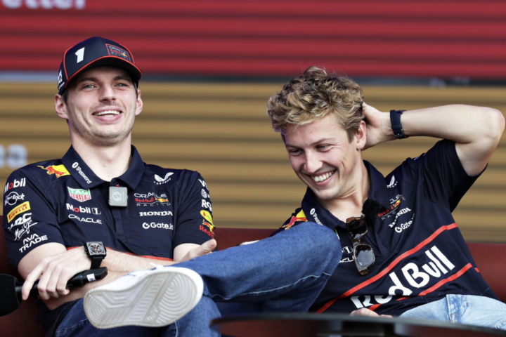 Liam Lawson et Max Verstappen - Red Bull Content Pool