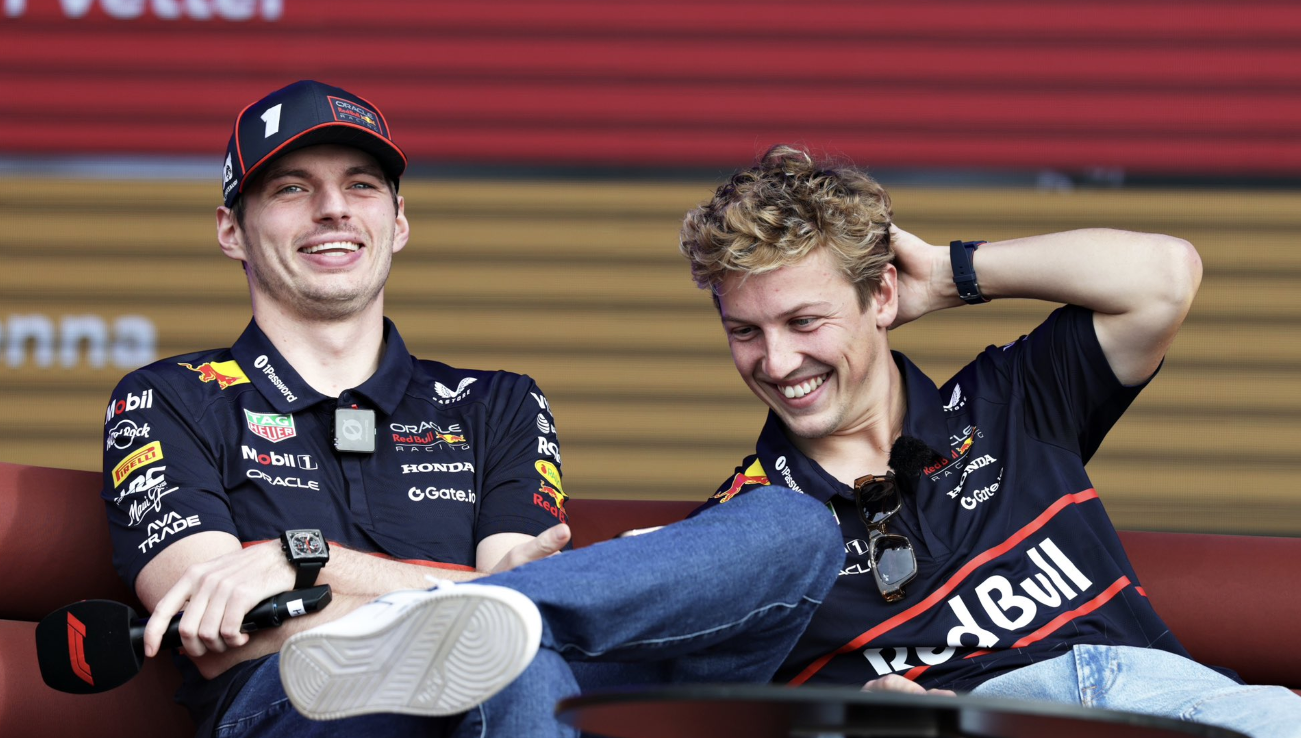 Liam Lawson et Max Verstappen - Red Bull Content Pool