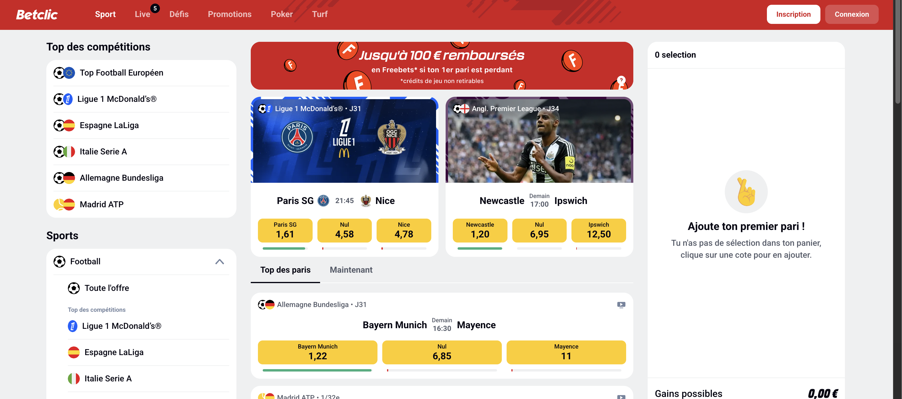 Betclic meilleur site de paris sportifs français