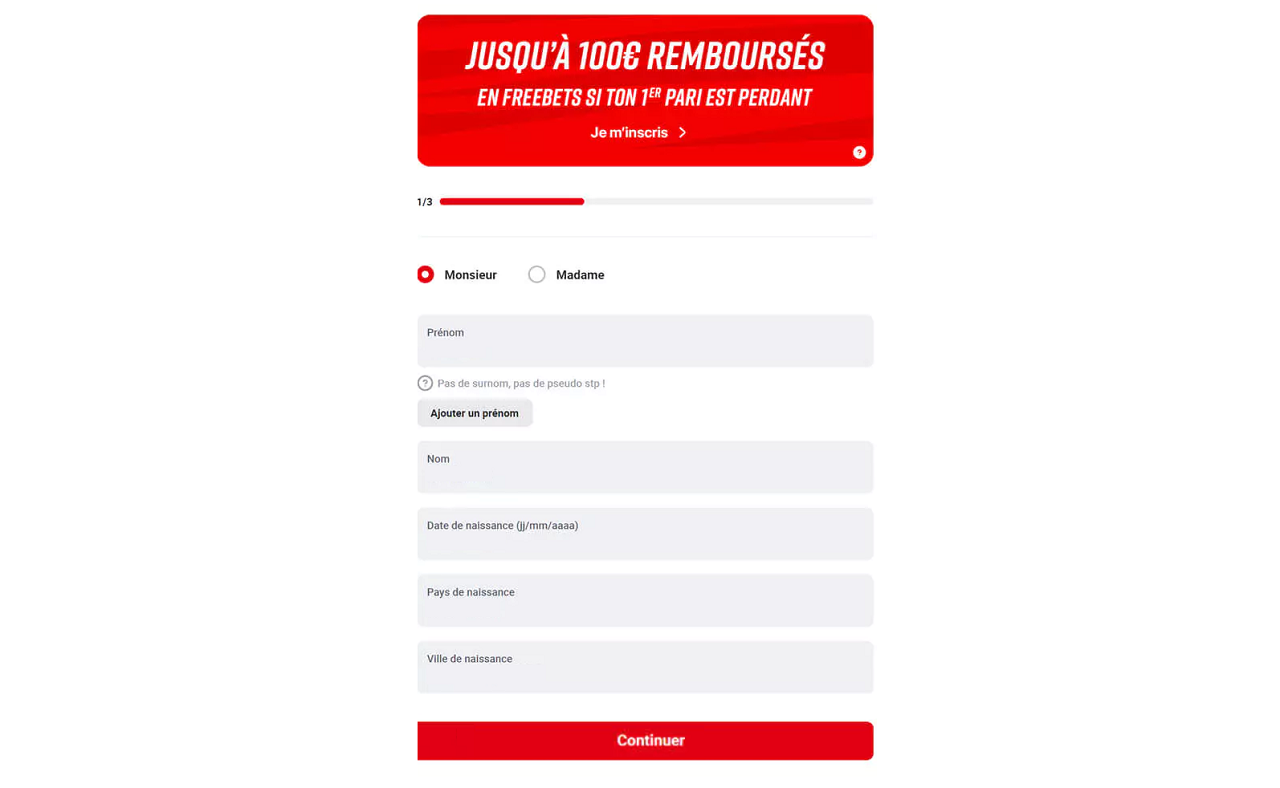 Inscription Betclic