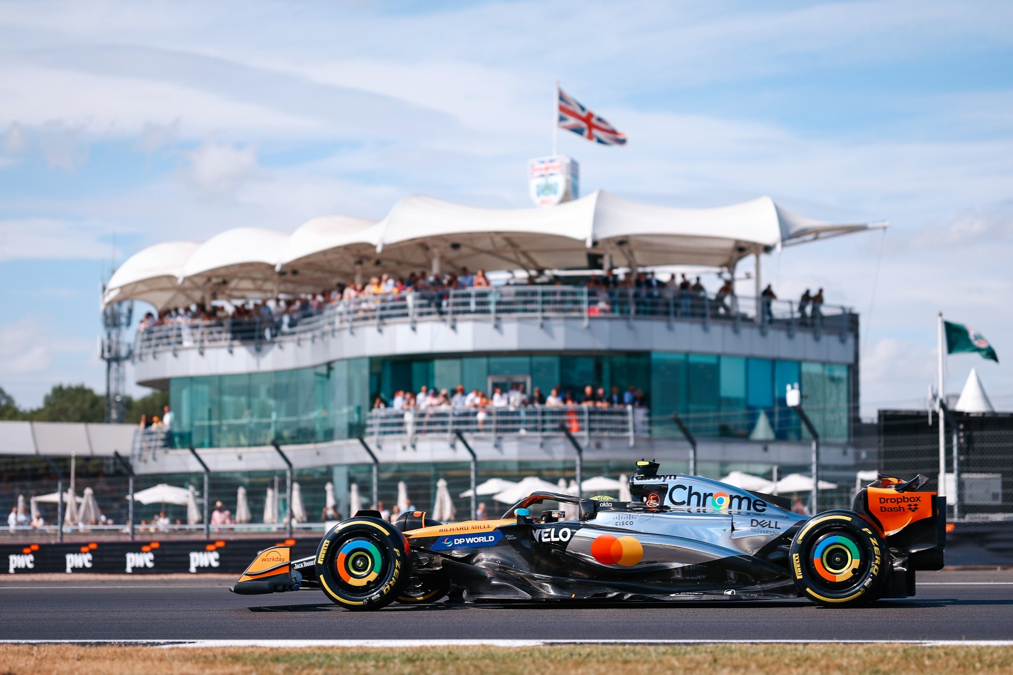GP de Grande-Bretagne, EL2 – Norris en tête devant les deux Ferrari