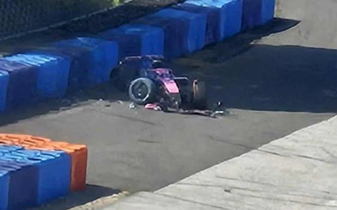 Franco Colapinto victime d’un accident lors des essais Pirelli à Budapest