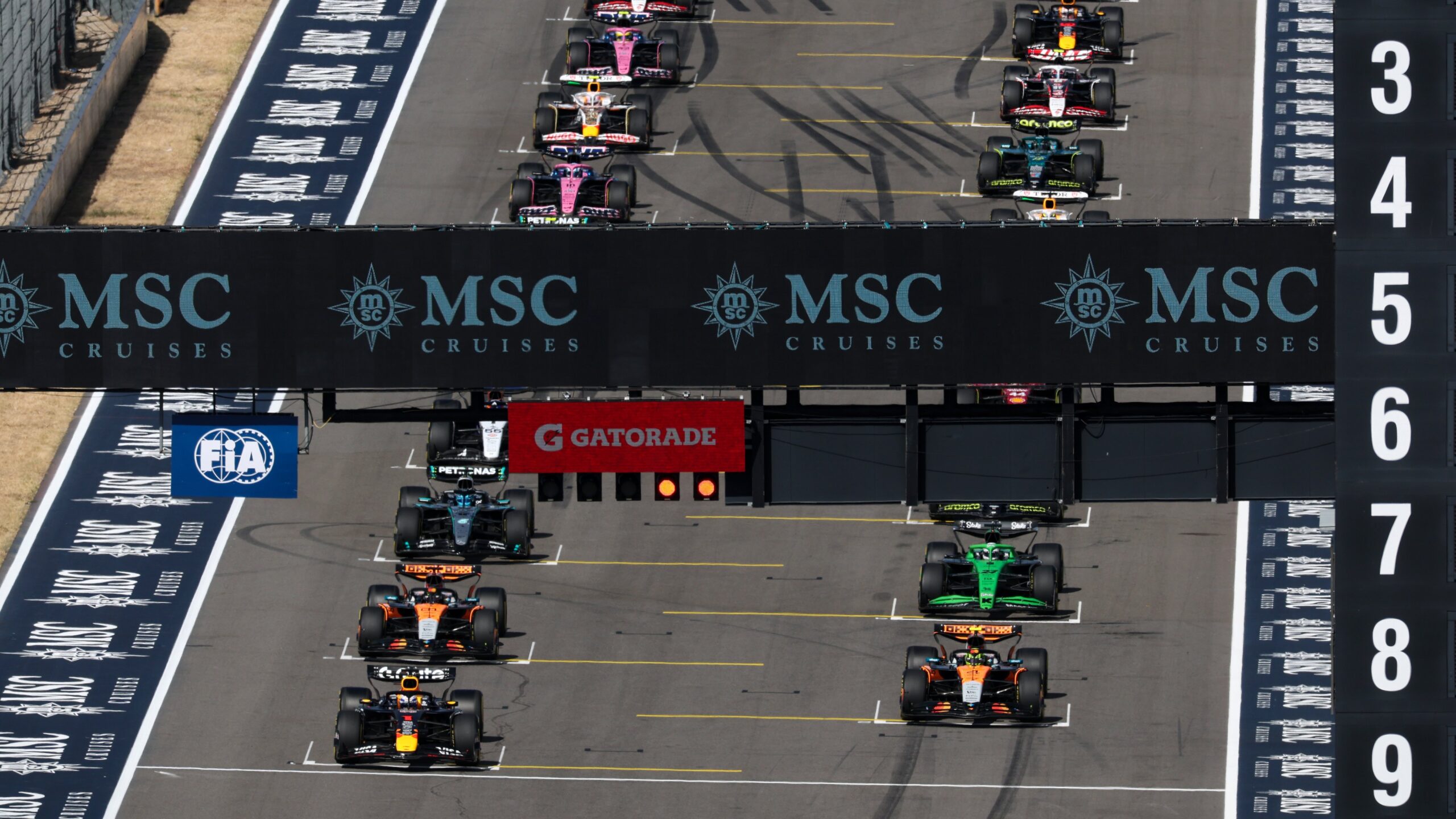 Grille de départ de la Course Sprint du Grand Prix des États-Unis 2025 (Austin)